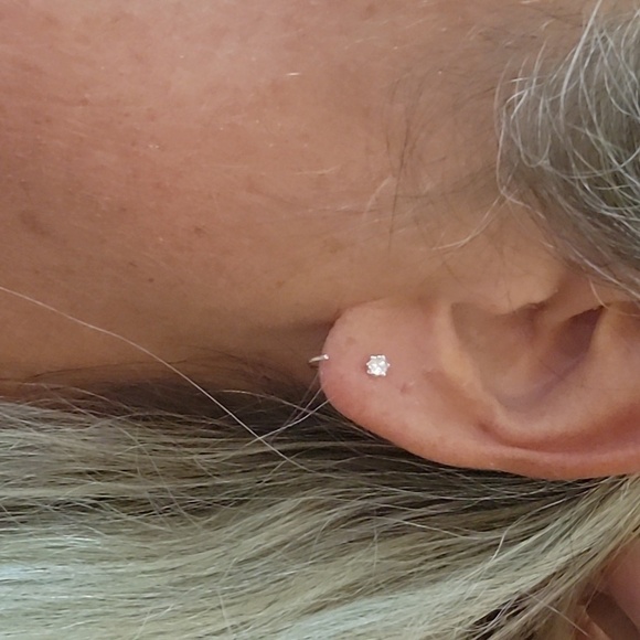 Dainty Crystal Huggies, choice of color - Picture 1 of 10